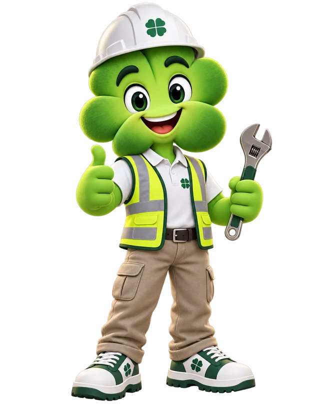 Mascote Urbanclover — Manutenção de Edifícios